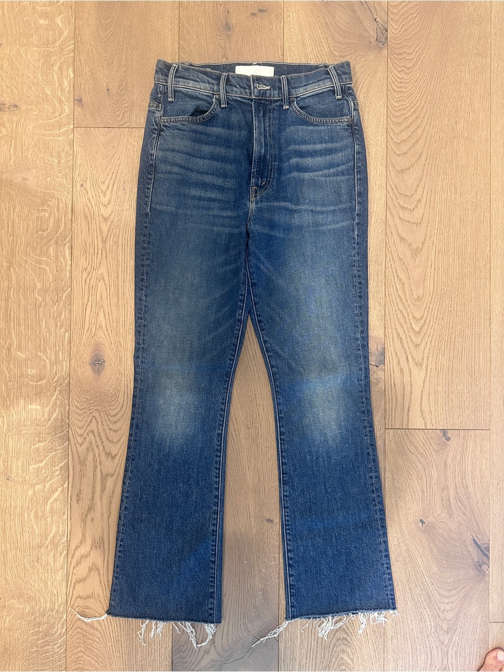 MOTHER The Hustler Flood Fray Jeans – Size 27